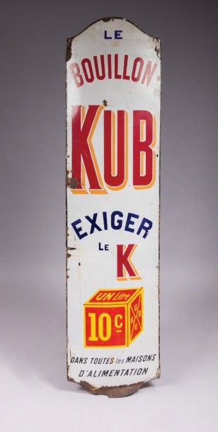 Plaque émaillée Bouillon Kub

Plaque émaillée...