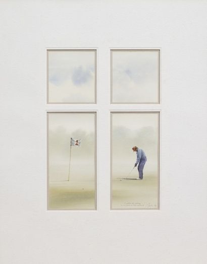 GAUDIN Alain (né en 1951)

Le joueur de golf

Aquarelle...