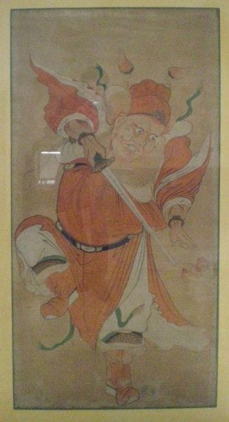 CHINE DU SUD
Portrait d’homme au poignard
XIXème...