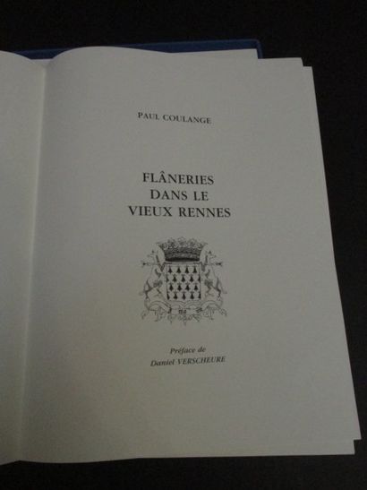 COULANGE Paul. Flâneries dans le vieux Rennes...