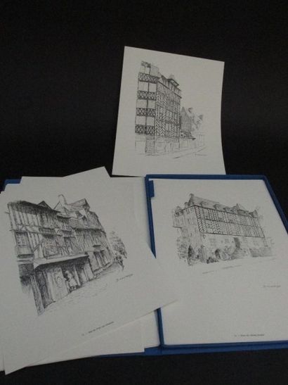 COULANGE Paul. Flâneries dans le vieux Rennes...