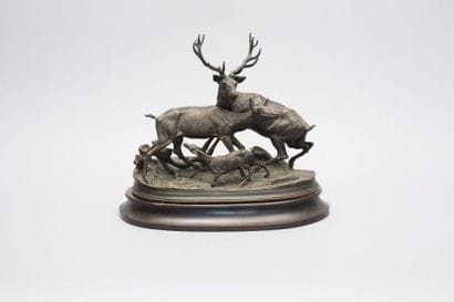 MOIGNIEZ Jules (1835-1894)

Cerf, biche et...
