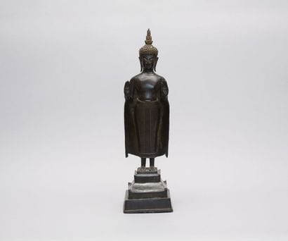 LAOS

Bouddha debout dans une posture

hiératique...