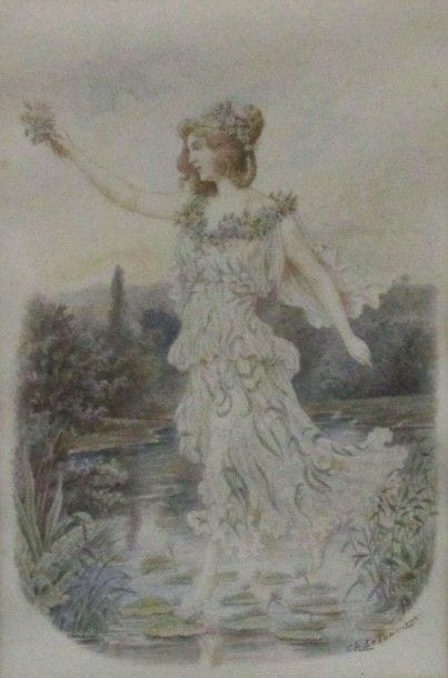 CH LE TOURNEUR

Elégante aux nénuphares

Aquarelle...