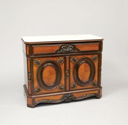 Commode - bureau en placage de bois de

rose...