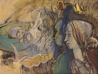 HOUDUSSE Robert (1917-2011)

Femme au fichu

Huile...