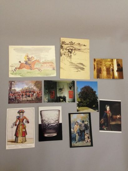 Lot de 10 cartes postales et de cartes de...