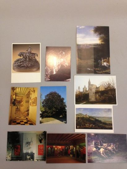 Lot de 10 cartes postales et de cartes de...
