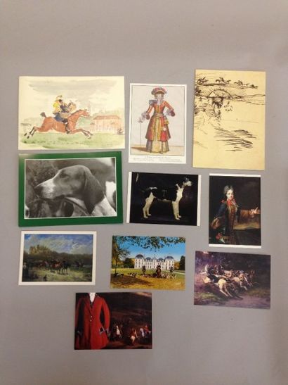 Lot de 10 cartes postales et de cartes de...
