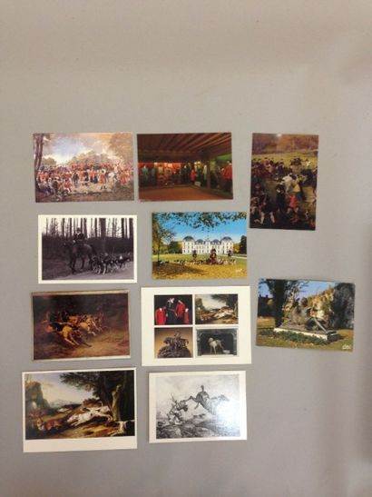 Lot de 10 cartes postales et de cartes de...