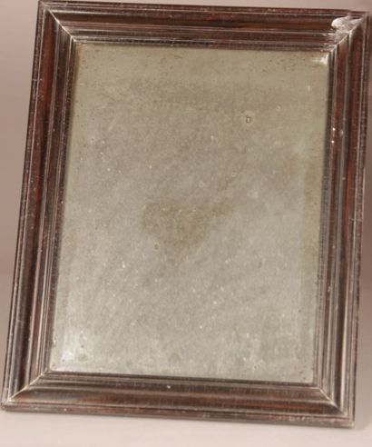 Glace en bois teinté de forme rectangulaire

(manque...
