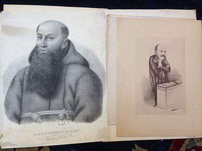 Lot d'environs 15 gravures anciennes et modernes...