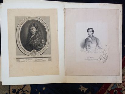 Lot d'environs 15 gravures anciennes et modernes...