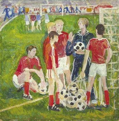 L'entrainement de l'équipe russe de football....