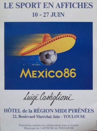 CASTIGLIONI Luigi. 

Mexico 1986. 

Affiche...