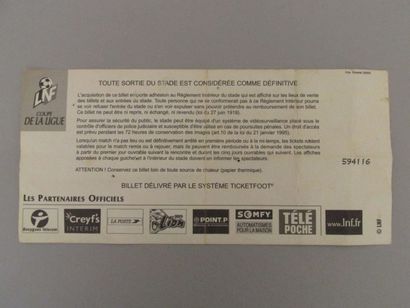 Billet de la Finale de la Coupe de la Ligue...