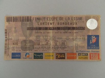 Billet de la Finale de la Coupe de la Ligue...