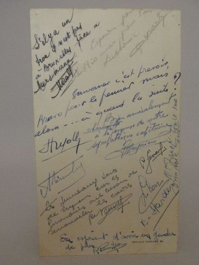 Carte-menu de l'Hôtel George V, nominative...