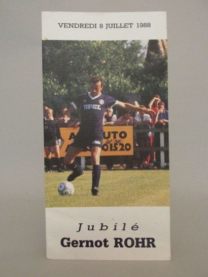 Carte du Jubilé Gernot Rohr, ancien entraineur...