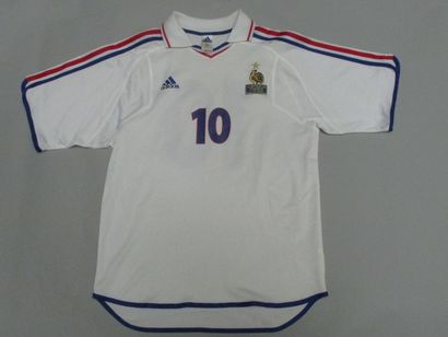 Maillot de Zinedine Zidane, N°10, porté lors...