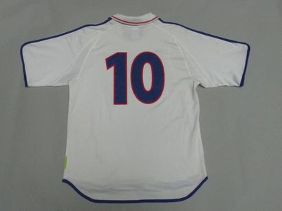 Maillot de Zinedine Zidane, N°10, porté lors...