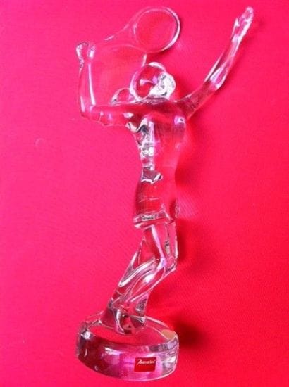 Joueuse de tennis en cristal de Baccarat....