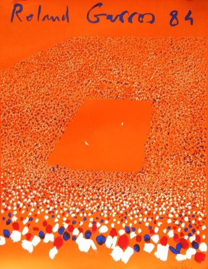 AILLAUD. Affiche Roland Garros 1984. 74x...