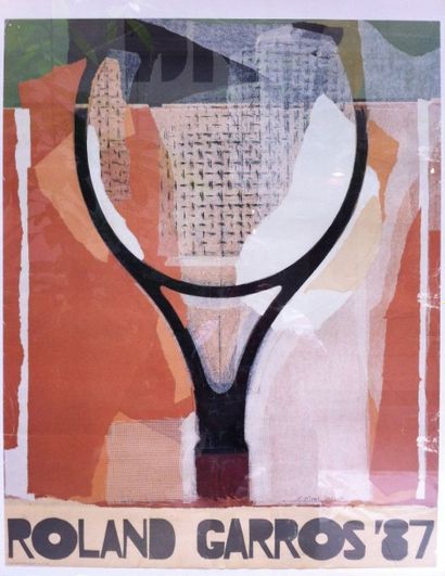 TITUS-CARMEL. Affiche Roland Garros 1987....