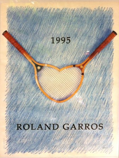LIPSKI. Affiche Roland Garros 1995. 74x5...