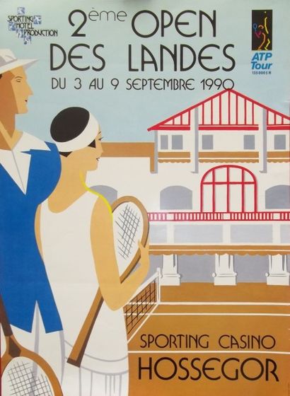 Affiche pour le 2eme Open des Landes, au...