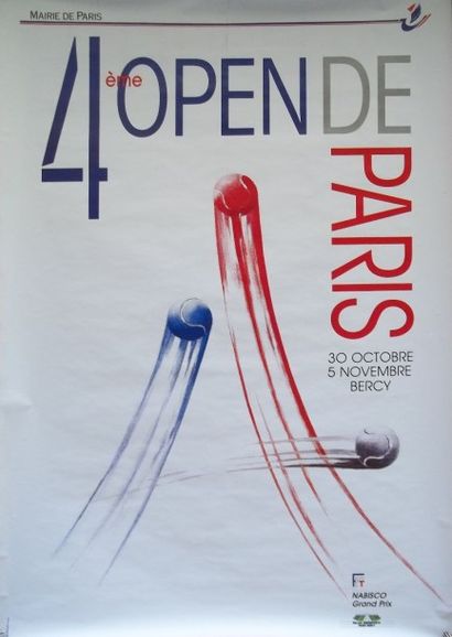 Affiche pour le 4eme Open de Paris-Bercy....