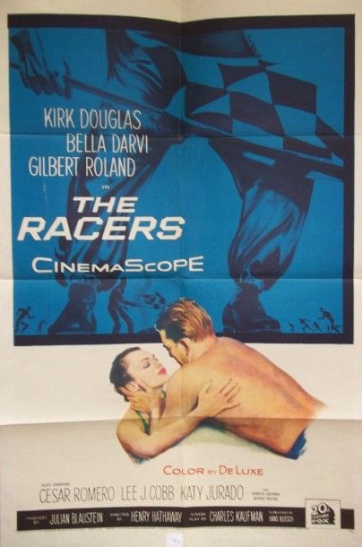LANDI. Affiche du film « Grand Prix » avec...