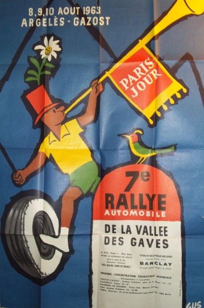 GUS. Affiche du VIIe Rallye Automobile de...