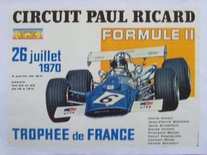 Affiche du Trophée de France. Formule II....