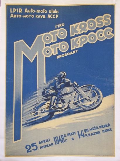 MOTOCYCLISME
Affiche pour un moto-cross du...