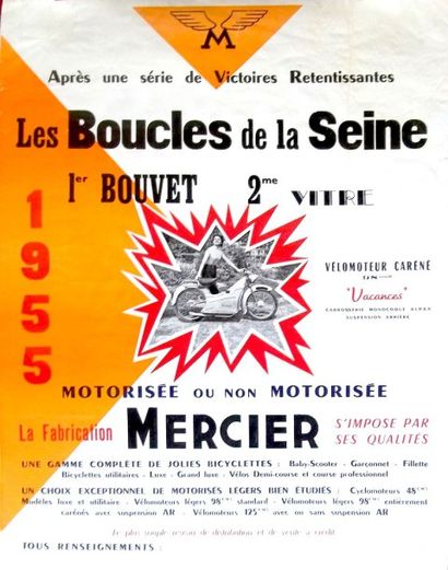 Cycles Mercier. Quatre affiches publicitaires...
