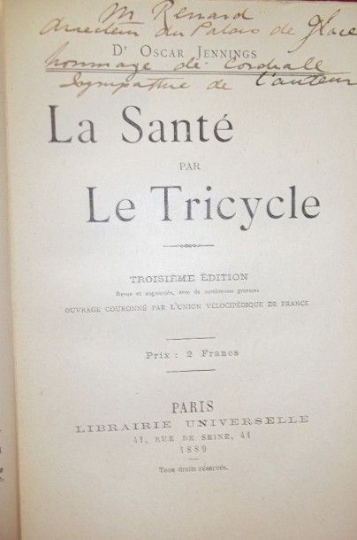 JENNINGS Oscar. La Santé par le Tricycle.

Paris,...