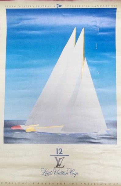 RAZZIA. Affiche pour la Louis Vuitton Cup...