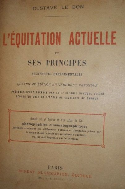 SPORT EQUESTRE
LE BON Gustave 
L'Equitation...