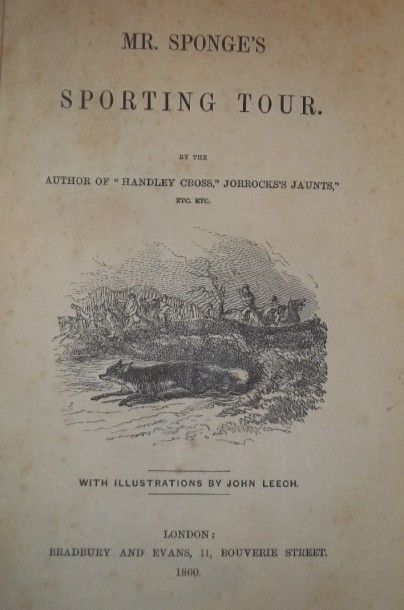 SURTEES (R.S). Mr Sponge's Sporting Tour....