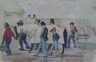 WURTLE Thomas. Paire de gravures anglaises...