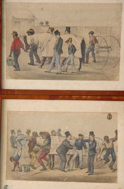 WURTLE Thomas. Paire de gravures anglaises...