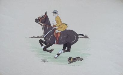 LE RALLIC Lucien. Cavalière. 

Gravure c...