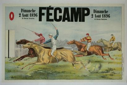 MAC. Affiche pour les courses hippiques de...