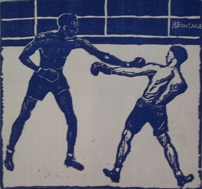 BOULAGE H. 
La Boxe

Linoleum
(encadré)
17...