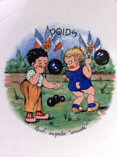 HALTEROPHILIE
Dessous de plat en faïence...