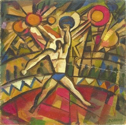 SAÏENKO P.
L'Homme fort

Huile sur carton
(pliure)
...