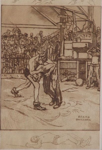 GAILLIARD Frans
Les lutteurs de foire
 Eau-forte...