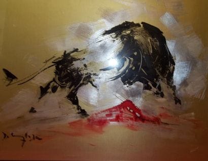 DELANGLADE Frédéric
Victoire du taureau

Laque...