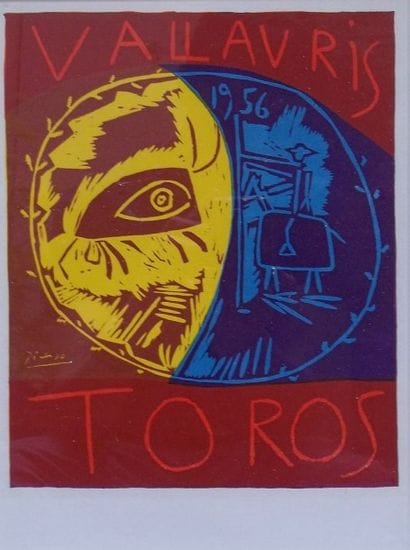 PICASSO Pablo
Vallauris Toros

Linogravure...